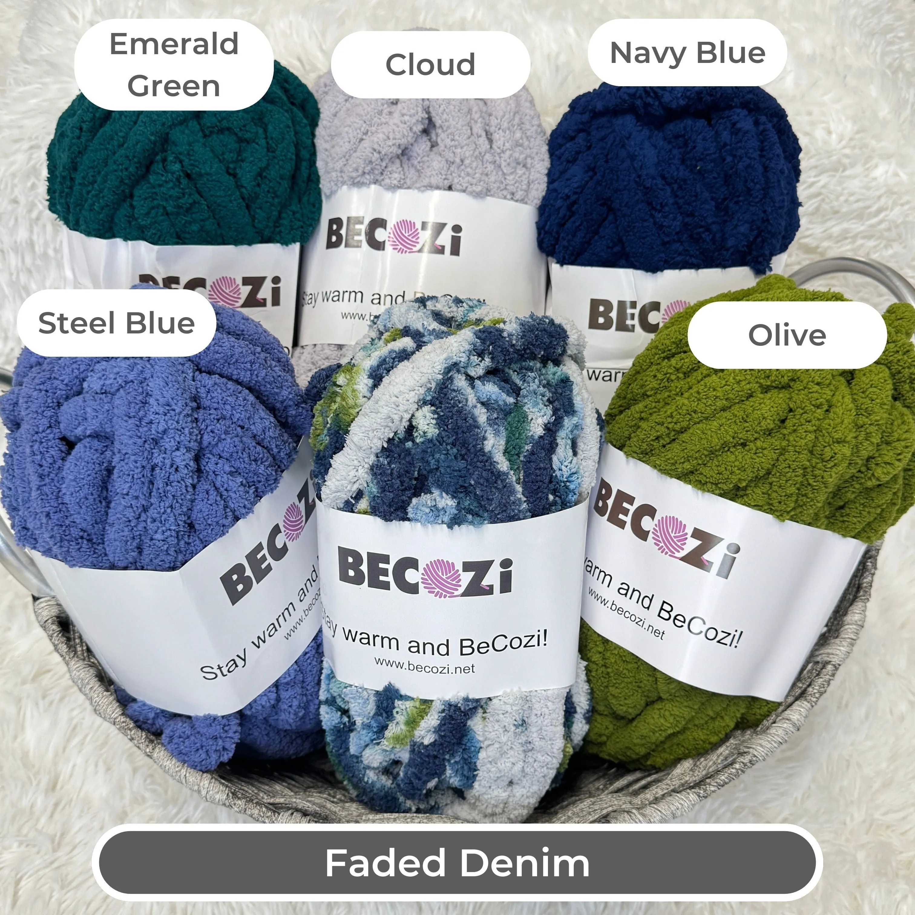 BeCozi Chunky Chenille Yarn