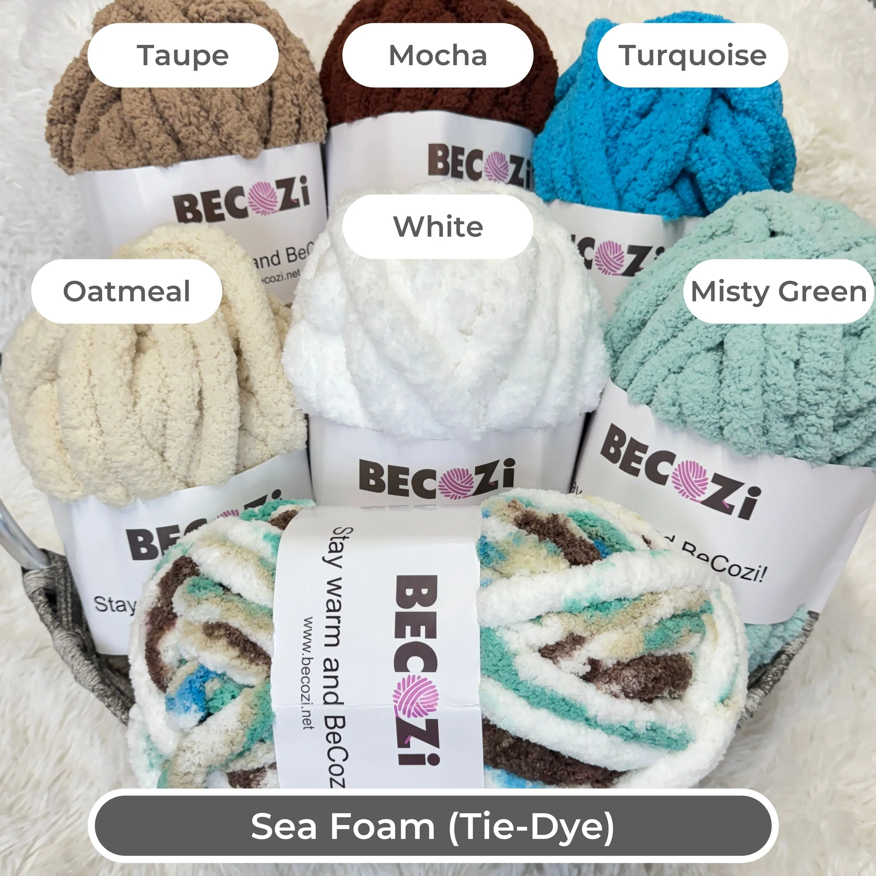 BeCozi Chunky Chenille Yarn