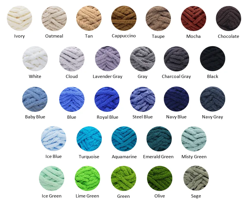 BeCozi Chunky Chenille Yarn
