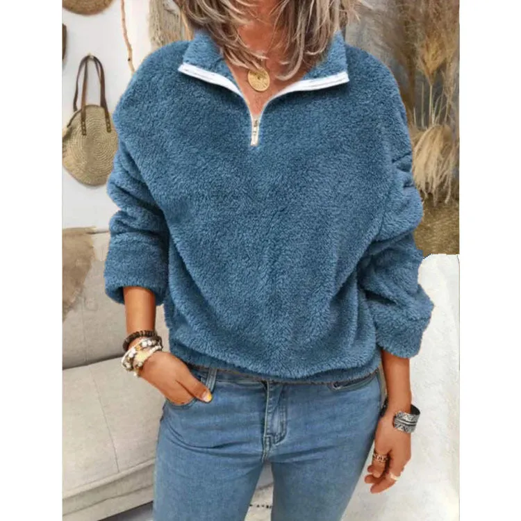 binfenxie-shop outfit Popular Autumn and Winter Women's New Coat Sweater Women's Fleece-lined Double-Sided Velvet Coat Women's