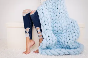 Blanket 30"x50", Arm Knitting, Printed Pattern