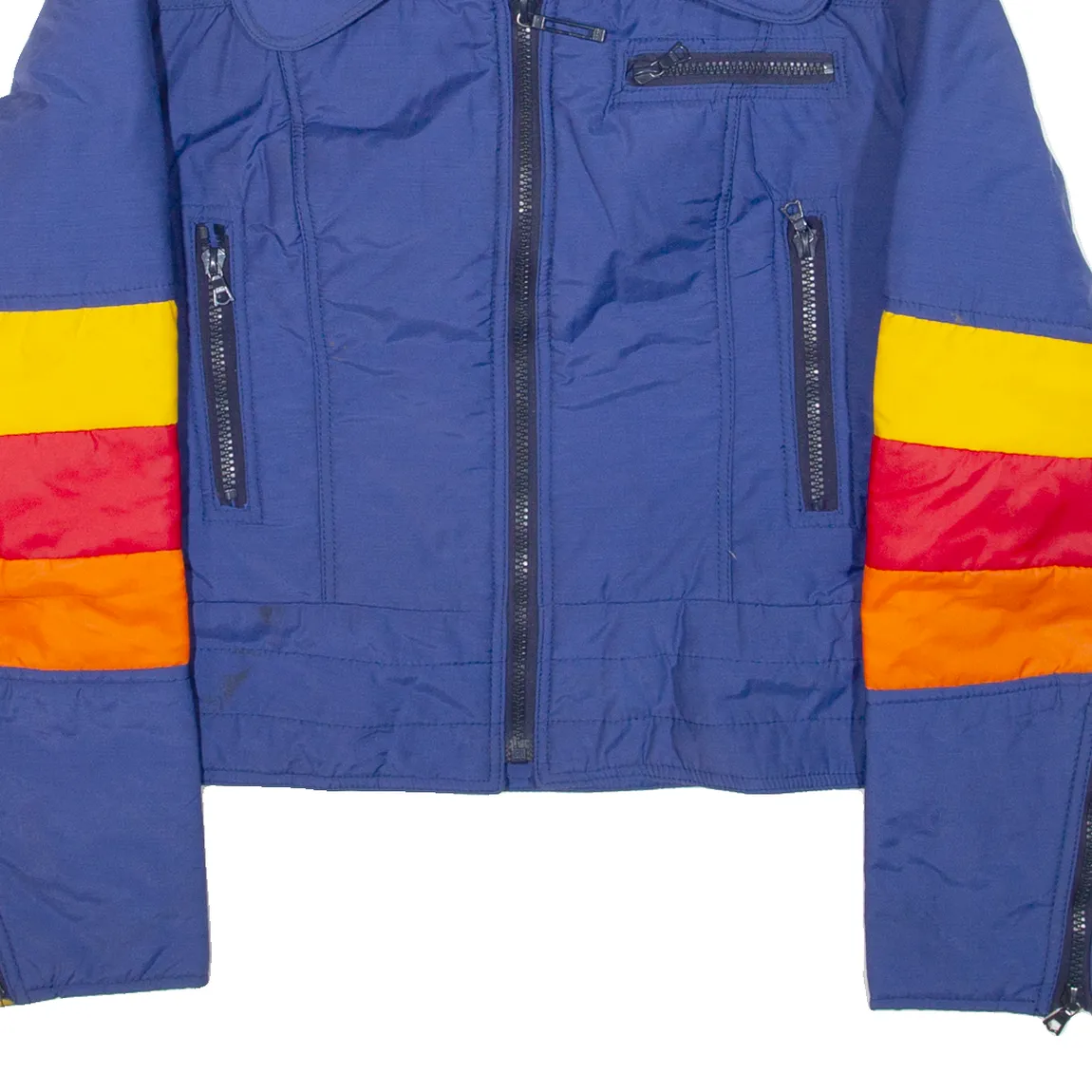 CREATION SUISSE Cropped Lightweight Insulated Womens Jacket Blue S
