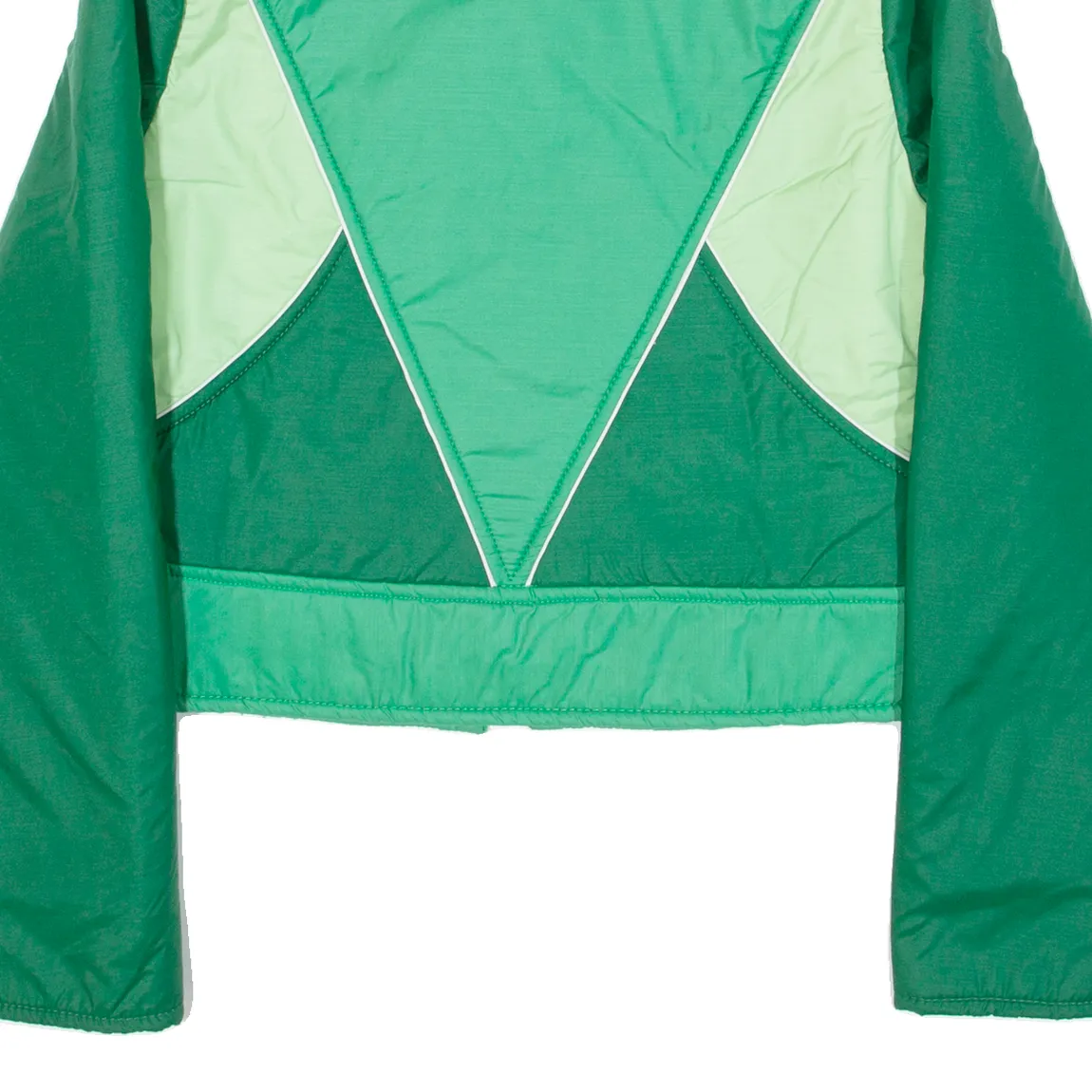 Cropped Insulated Womens Jacket Green Colourblock S
