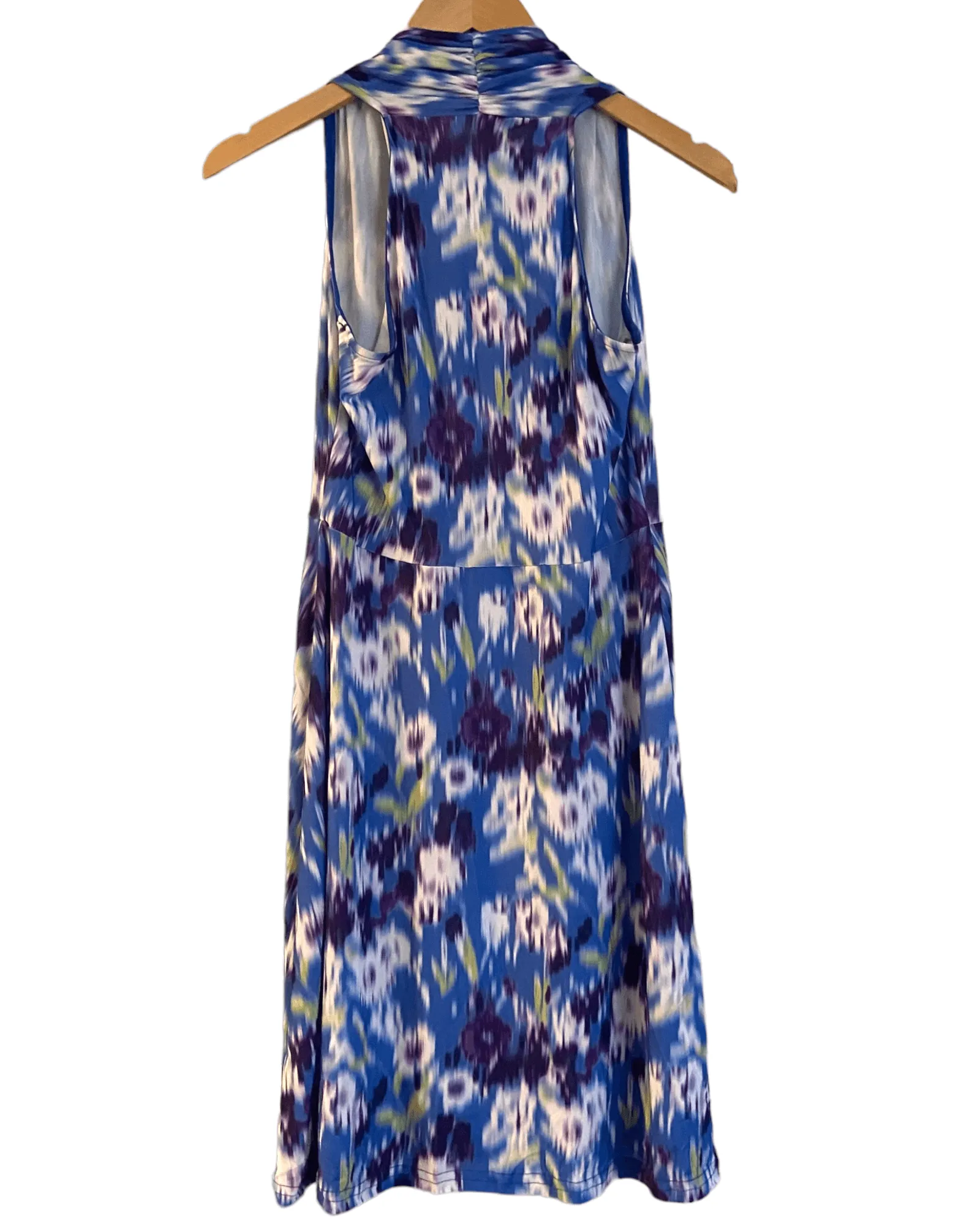 Dark Winter Floral Print Sleeveless Dress