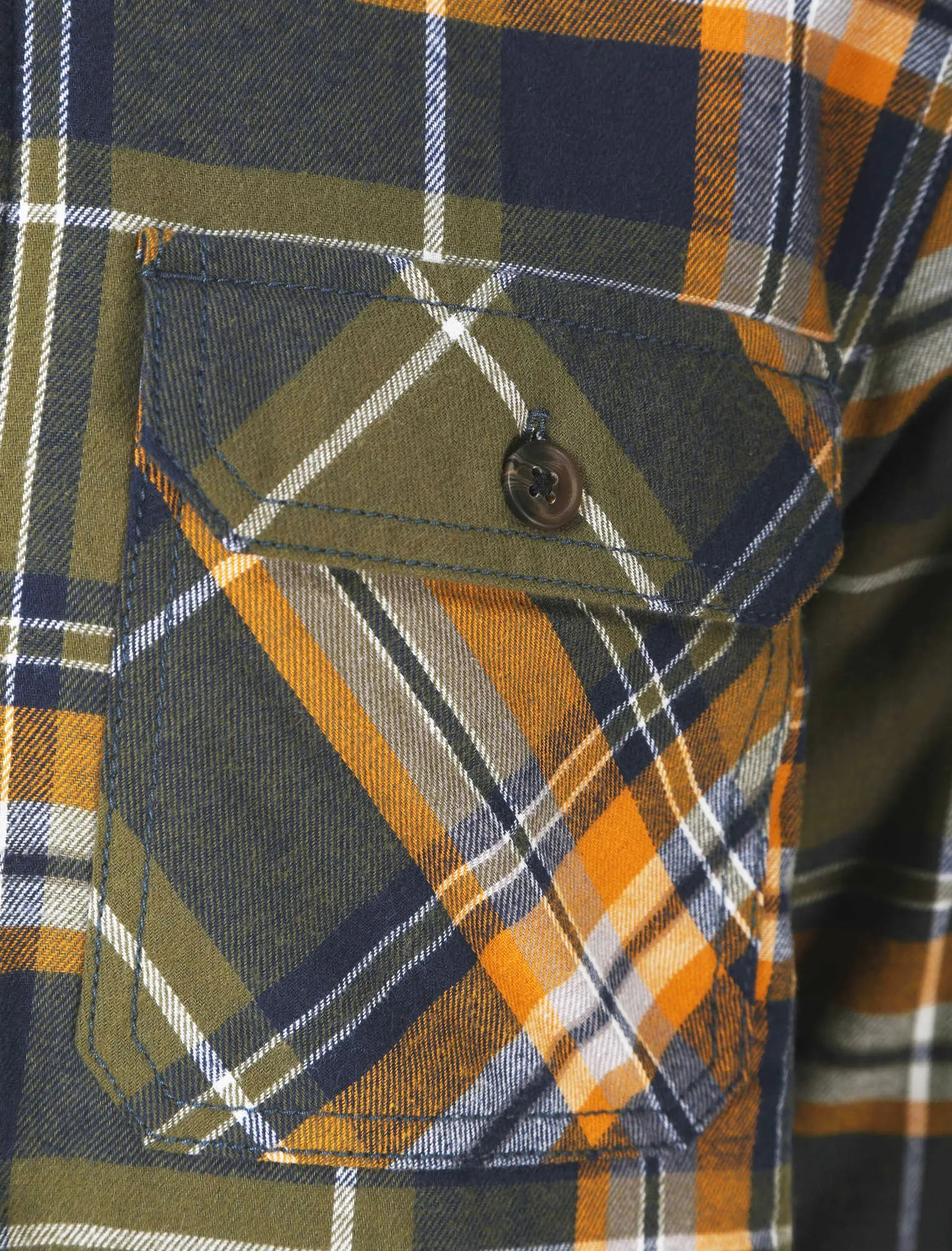 Ingleton Borg Lined Checked Flannel Overshirt Jacket in Grape Leaf - Tokyo Laundry