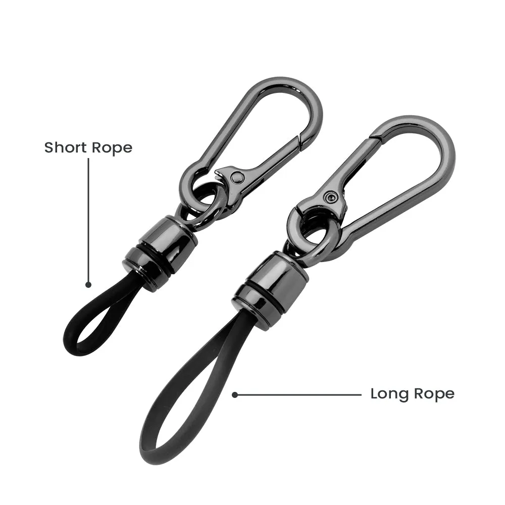 Keyzone Universal Keychain for Men and Women, Simple Key Ring Clip, Double layer buckle Car Key chain (Pack of 1)