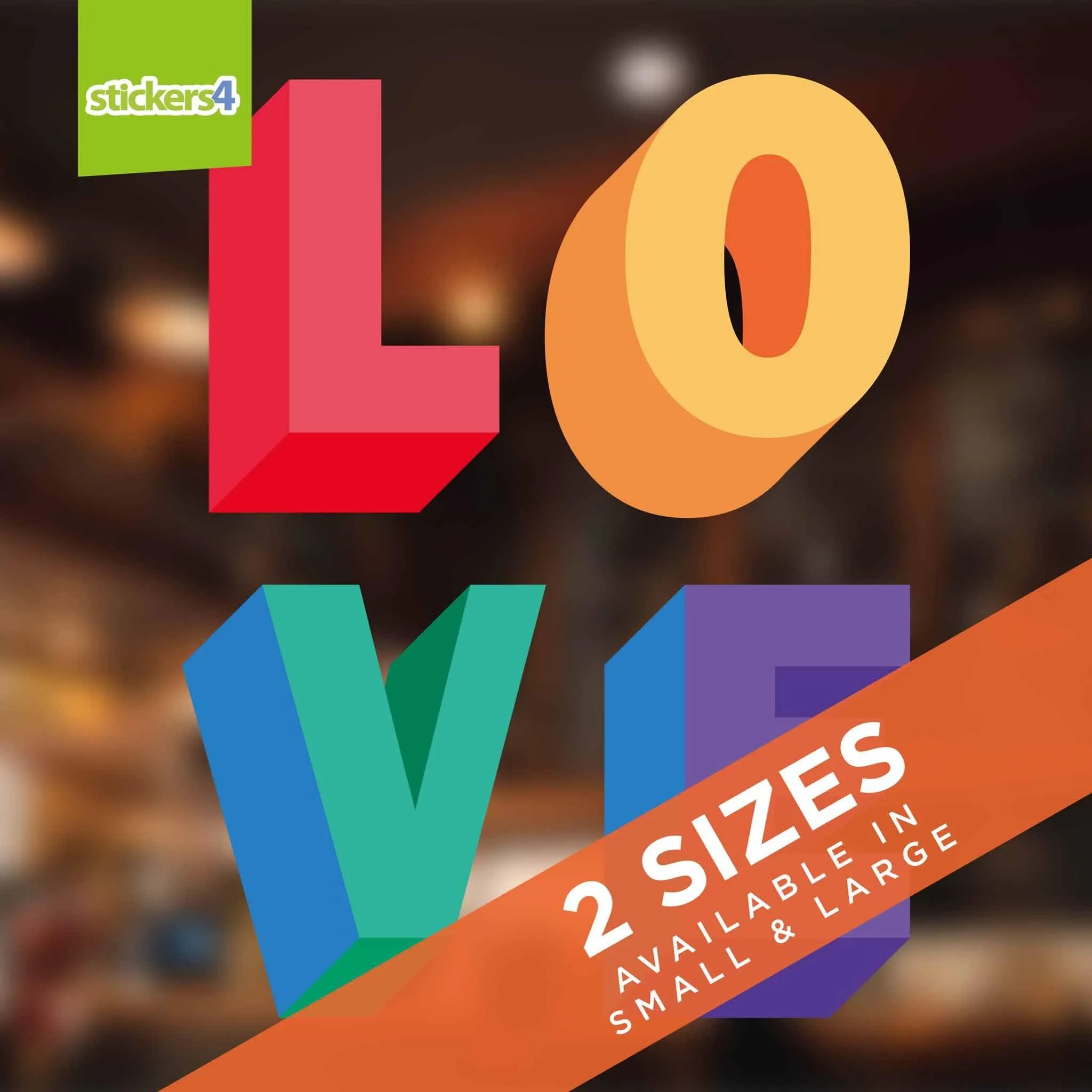 LOVE - Pride Window Sticker