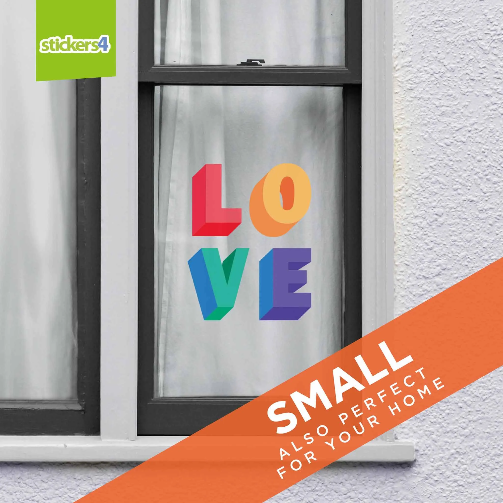 LOVE - Pride Window Sticker