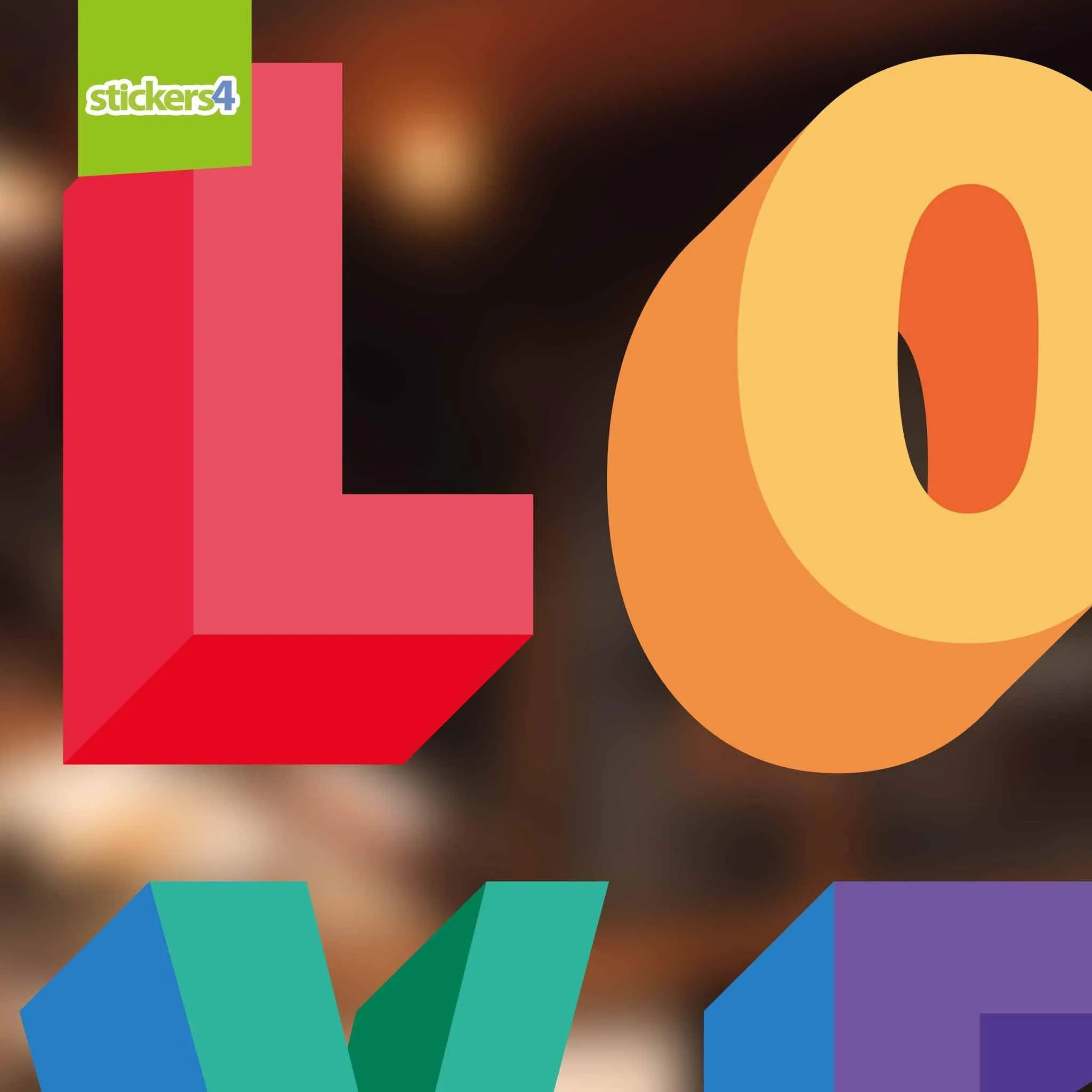 LOVE - Pride Window Sticker