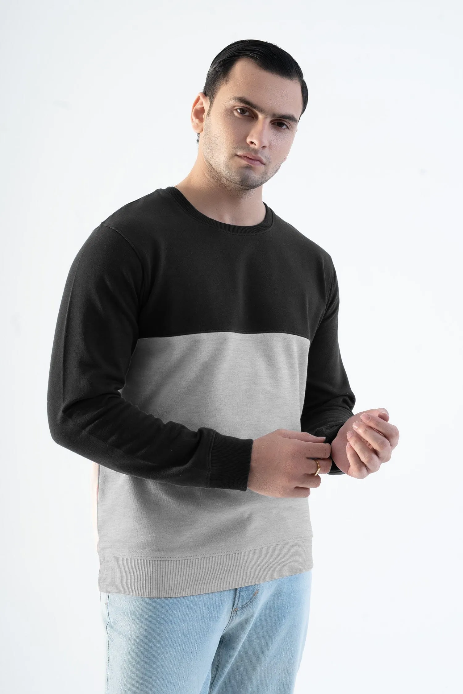 Magnet Hills Men's Colorblock Fleece Sweat Shirt