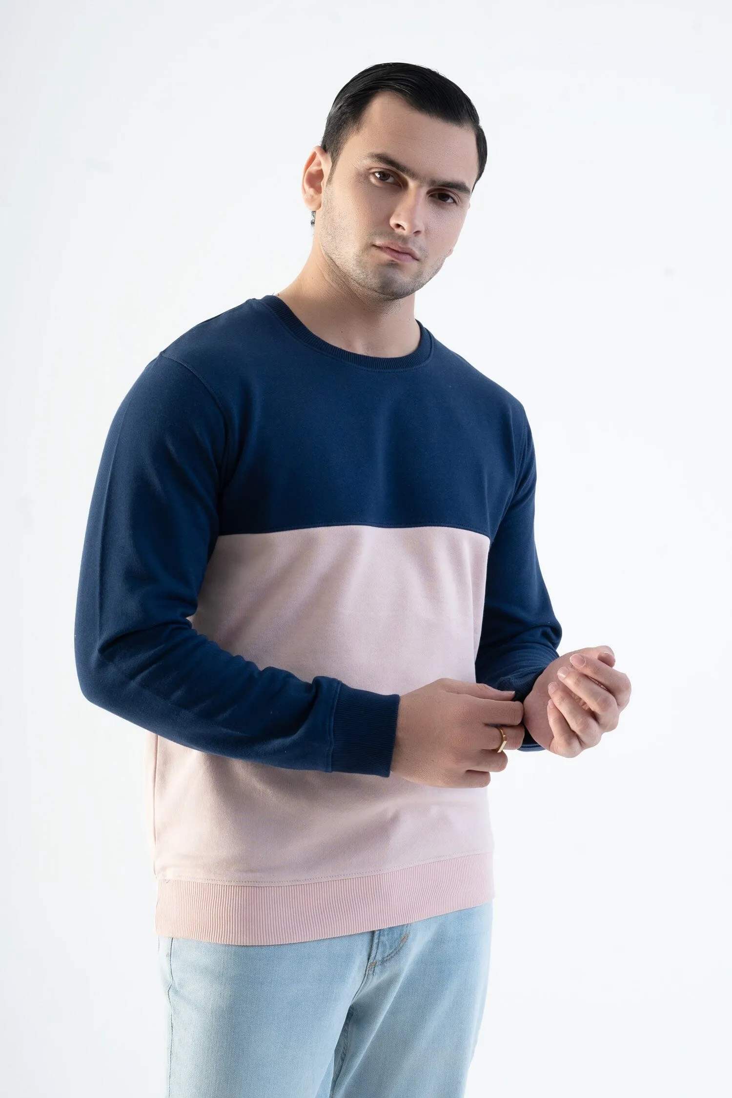 Magnet Hills Men's Colorblock Fleece Sweat Shirt