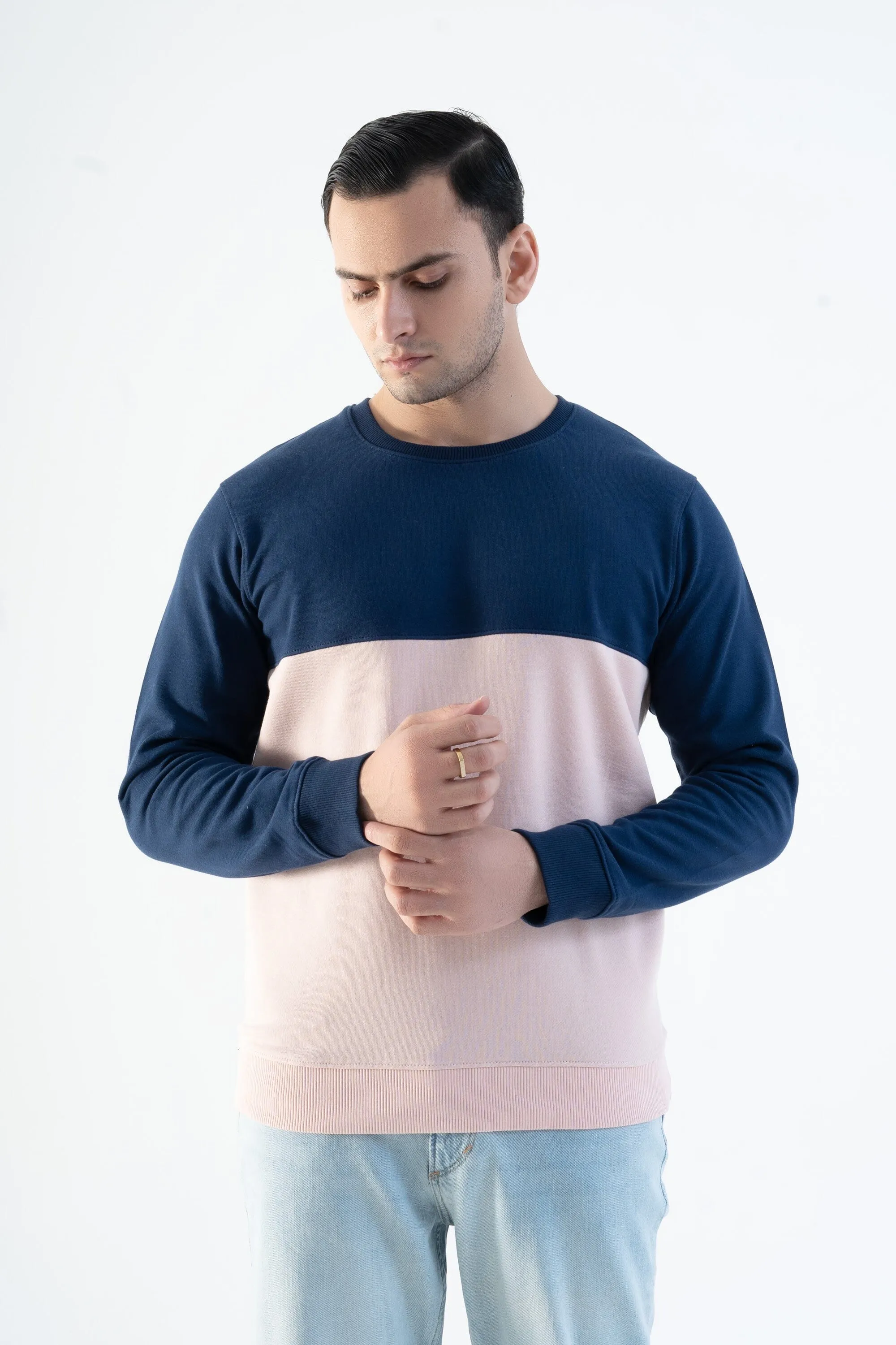 Magnet Hills Men's Colorblock Fleece Sweat Shirt
