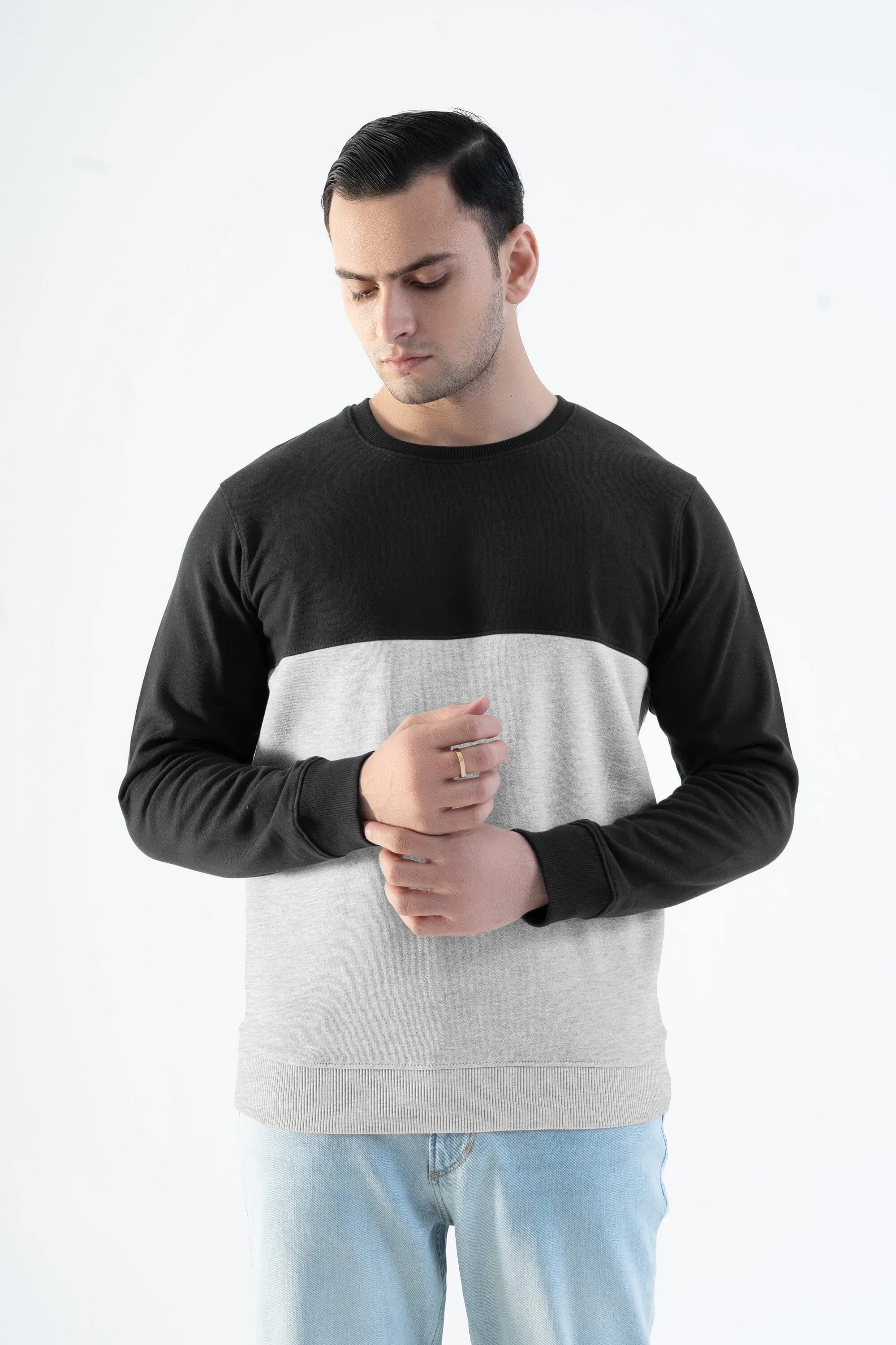 Magnet Hills Men's Colorblock Fleece Sweat Shirt