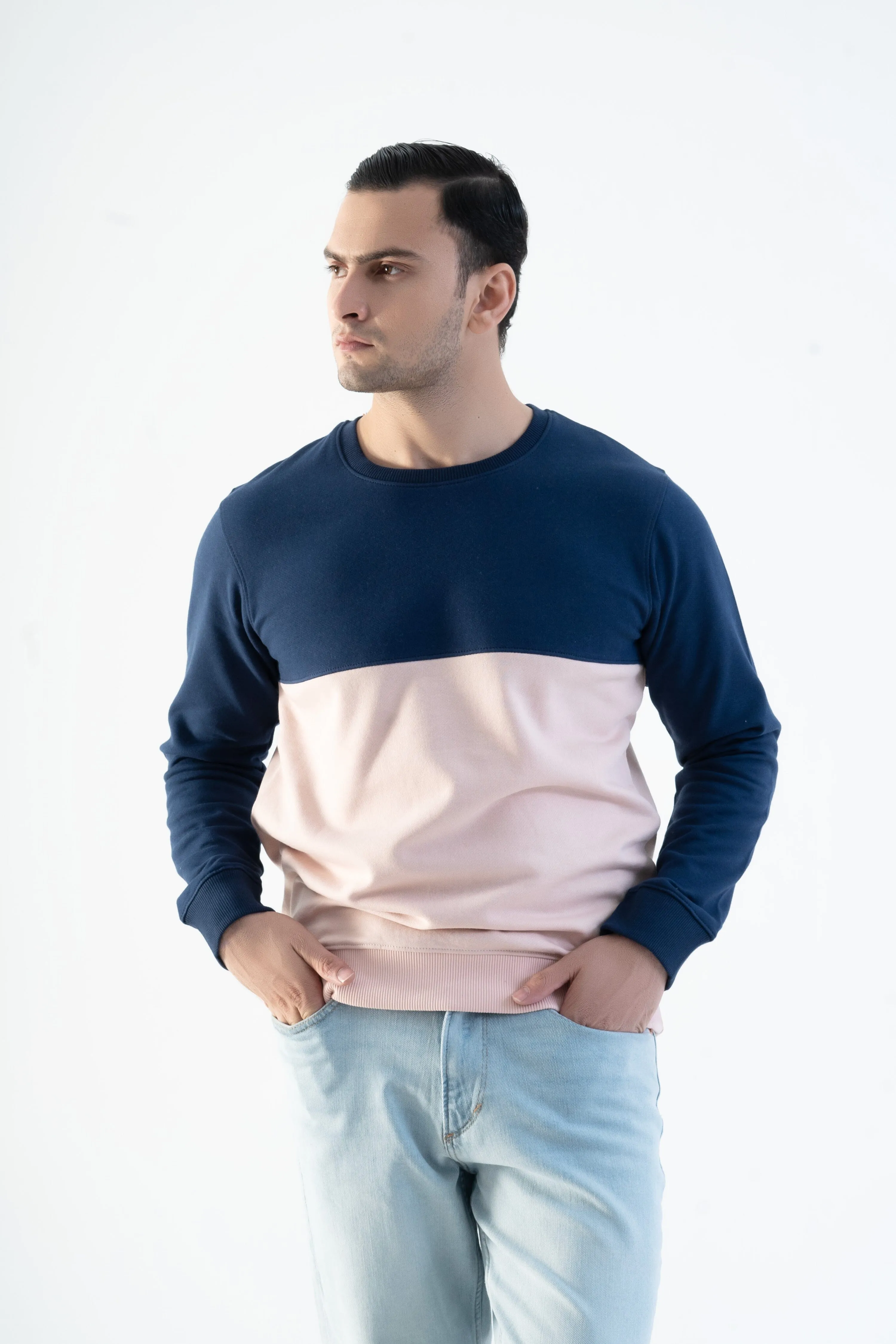 Magnet Hills Men's Colorblock Fleece Sweat Shirt