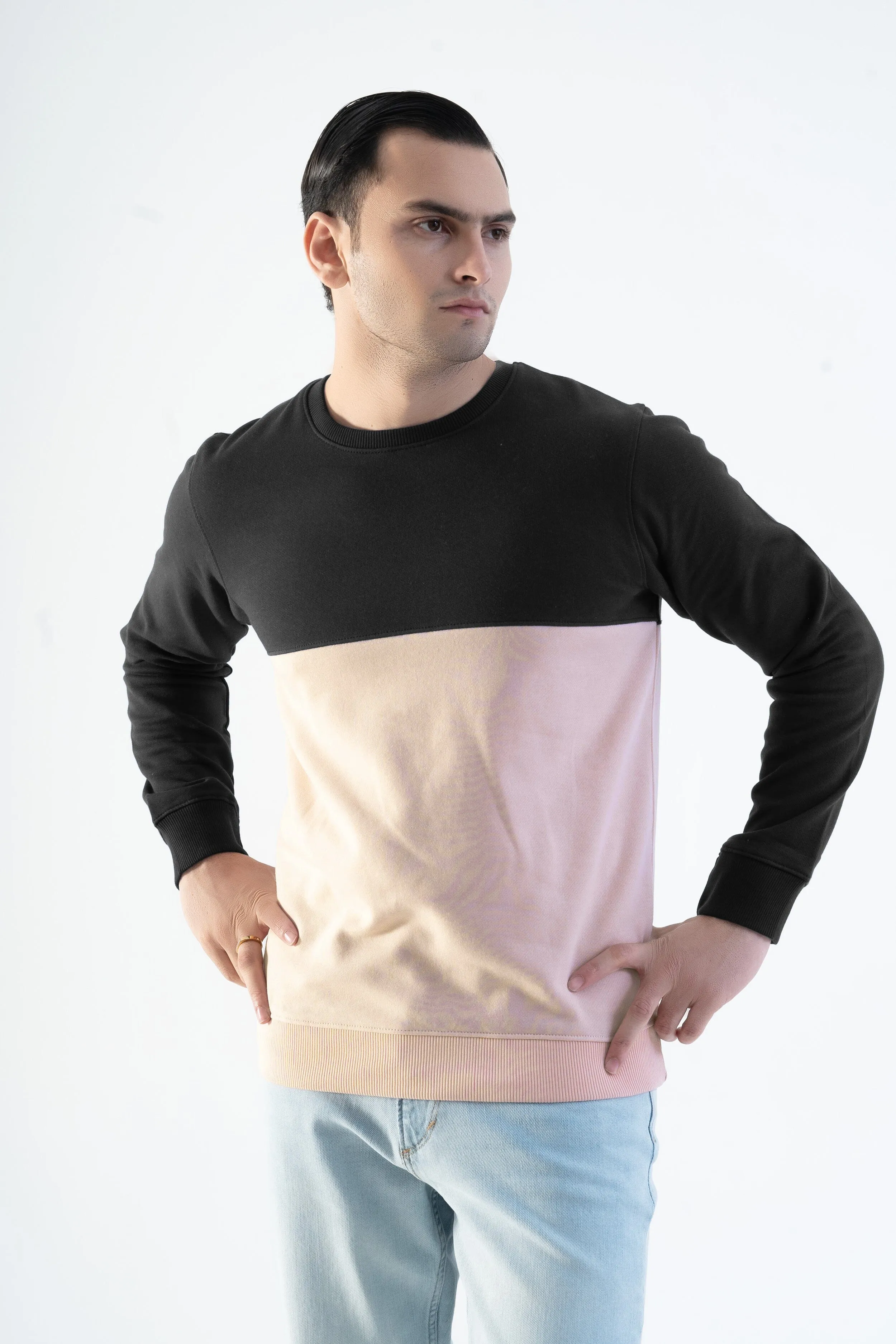 Magnet Hills Men's Colorblock Fleece Sweat Shirt