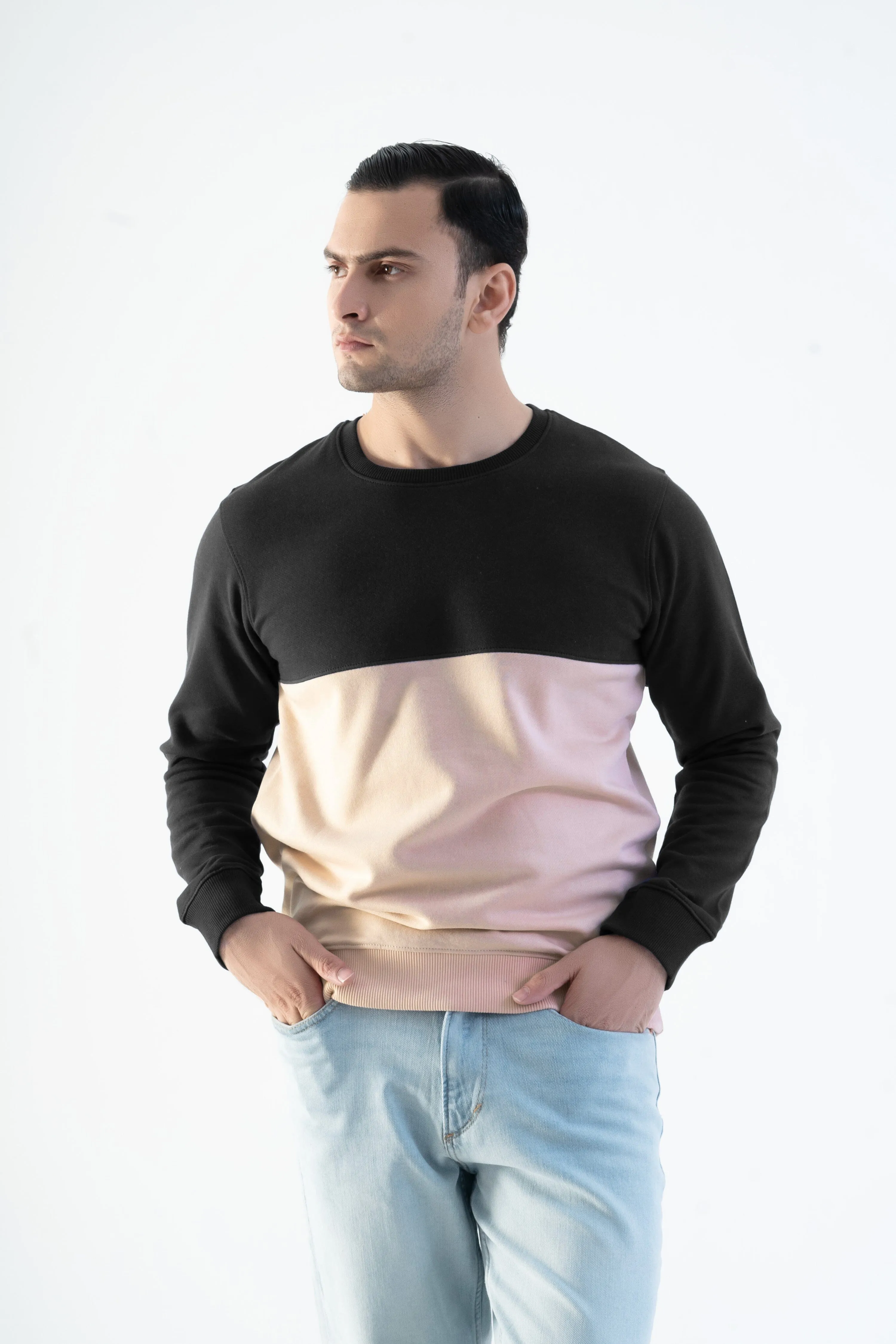 Magnet Hills Men's Colorblock Fleece Sweat Shirt