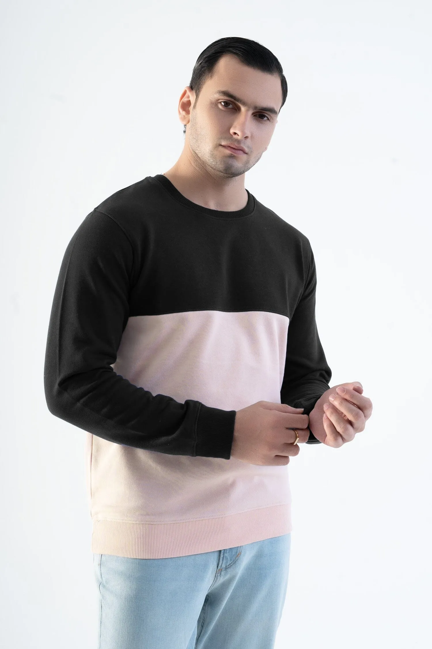 Magnet Hills Men's Colorblock Fleece Sweat Shirt