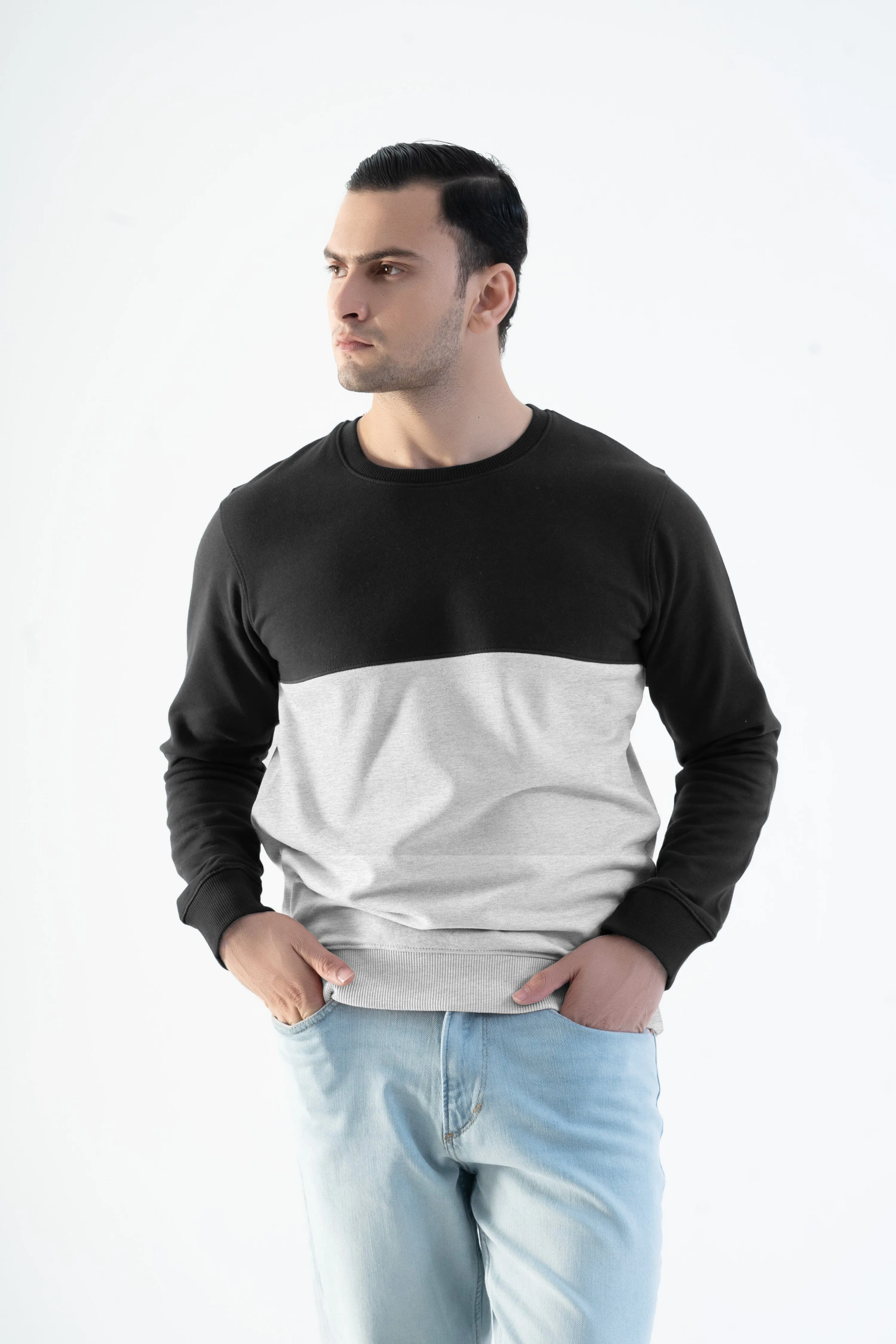 Magnet Hills Men's Colorblock Fleece Sweat Shirt