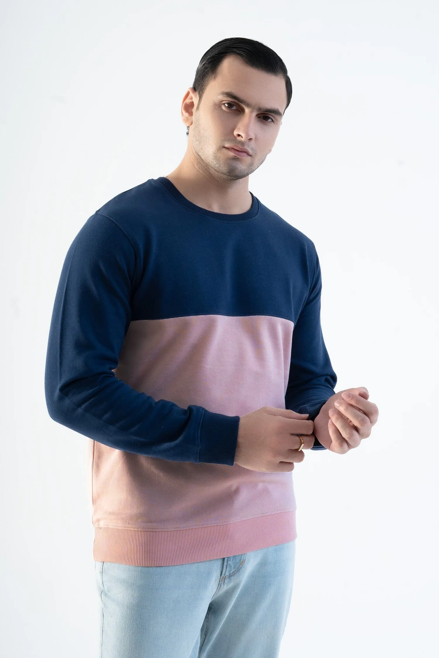 Magnet Hills Men's Colorblock Fleece Sweat Shirt