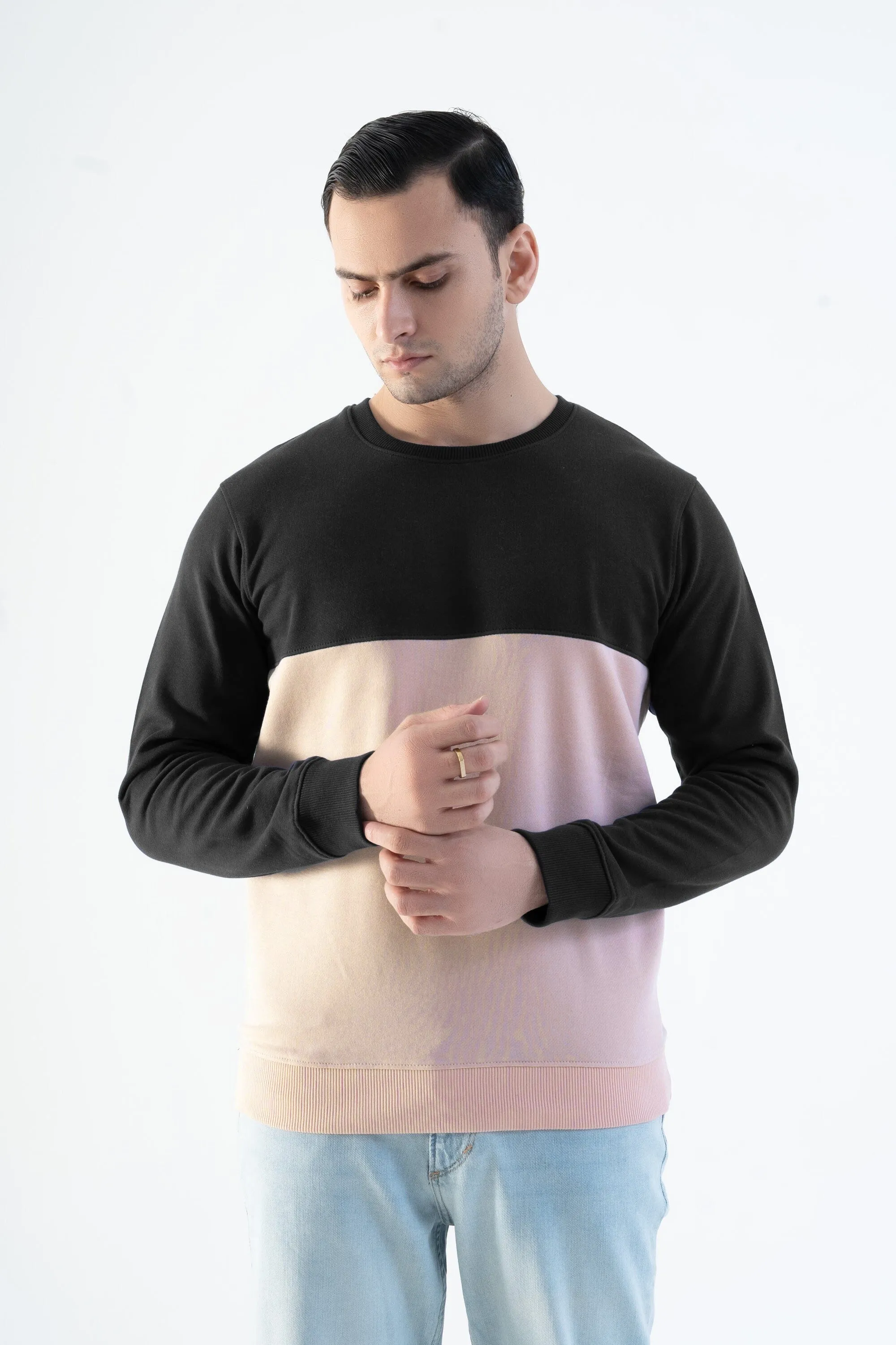 Magnet Hills Men's Colorblock Fleece Sweat Shirt