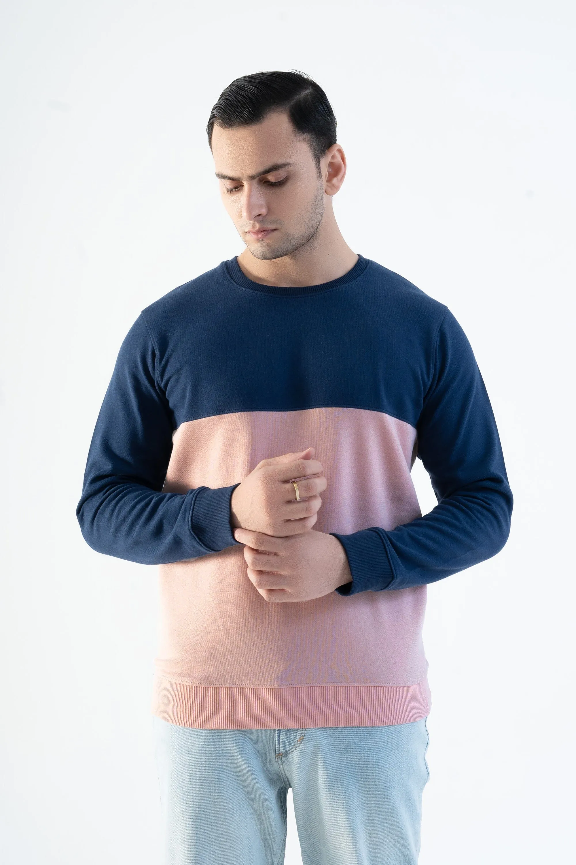 Magnet Hills Men's Colorblock Fleece Sweat Shirt