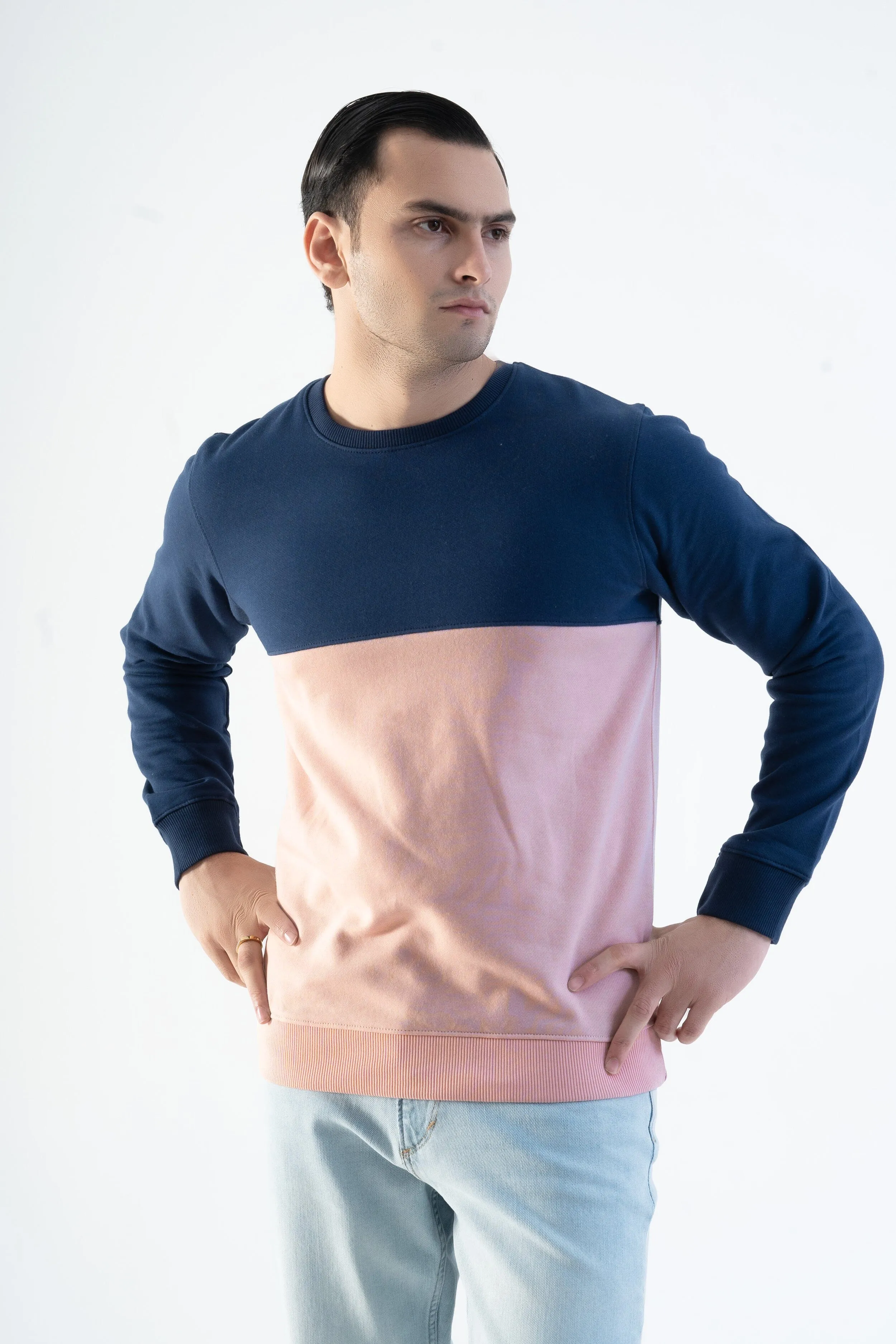 Magnet Hills Men's Colorblock Fleece Sweat Shirt