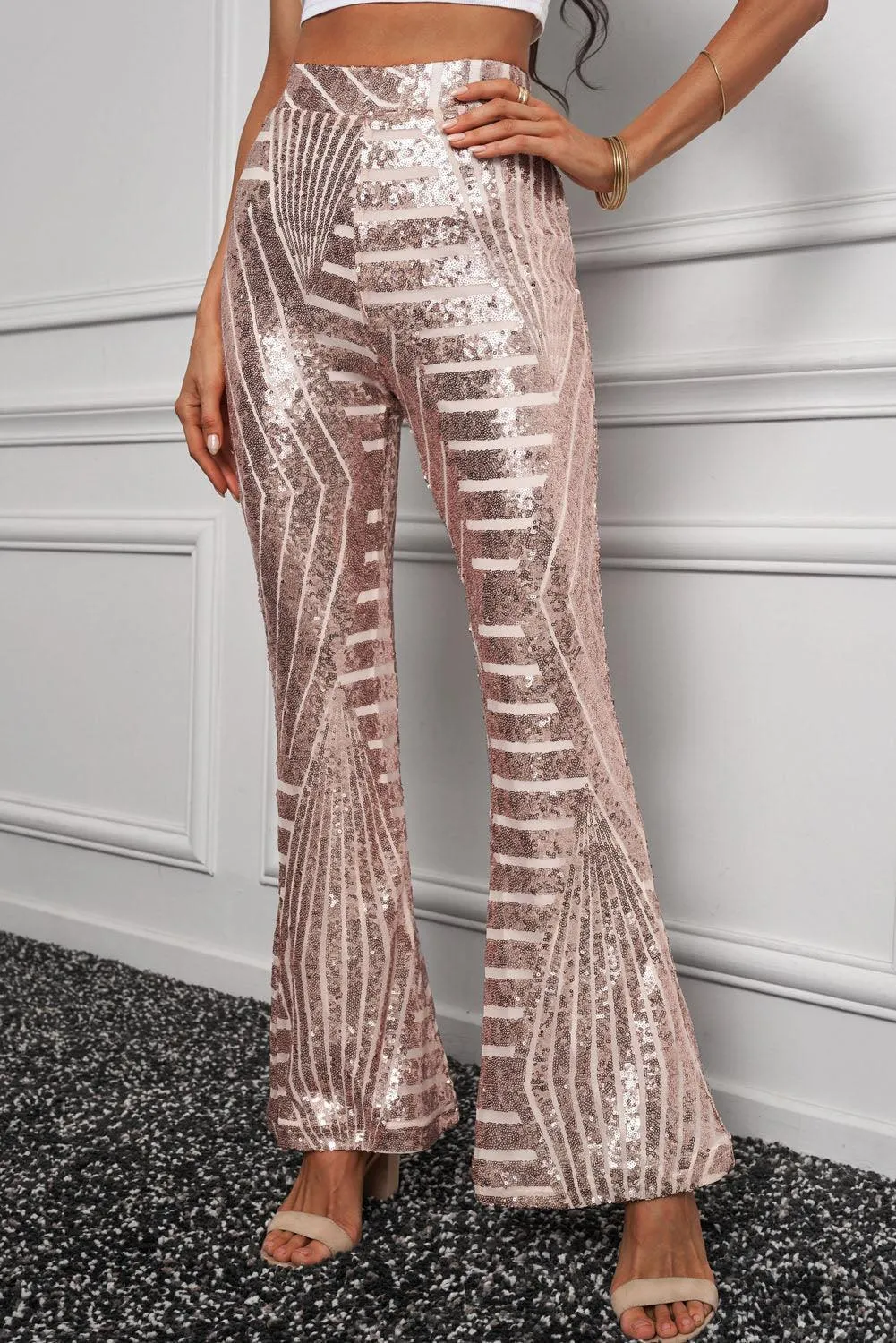 Talk of the Town High Waisted Flare Pants