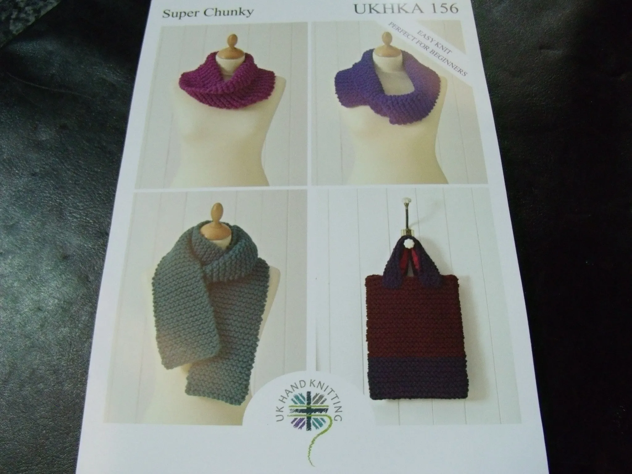 UKHKA Super Chunky Knitting Pattern 156